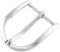 BELTINGER Gürtelschnalle rund 4,0 cm | Buckle Schließe Gürtelschließe 40mm Massiv | Dorn-Schließe | Wechselgürtel bis 4cm | Silber matt