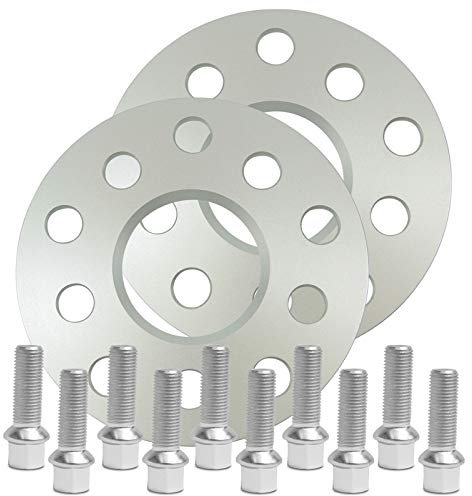 SilverLine Spurverbreiterung 10mm (5mm) mit Schrauben silber 5x112 57,1mm - 10205E-93_M1415KU33S