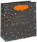 Glick Luxury Small Gift Bag, Happy Birthday Spots, PS Sweetie Gift Bag, Multi-Colour, 140w x 140h x 60d mm (GST24)