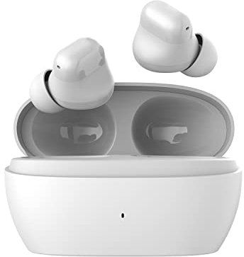 1MORE Wireless Earbuds, omthing AirFree Buds True Wireless Headphones, Bluetooth 5.3 Earbuds with Adjustable EQ, 44H Playtime In-Ear Headphones, Earphones with DNN Noise Cancelling Microphone, White