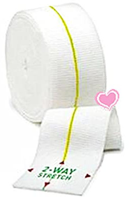 1PCS Kohäsive Bandage Wrap, langlebige elastische Bandage Wrap wasserdicht, elastische Bandage für Sport, Handgelenk und Knöchel Wickel band, gelb 10,7 cmx1 m