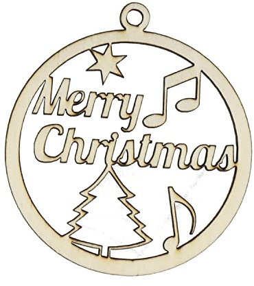 Weihnachtskugel Merry Christmas - schönes Geschenk für Musiker