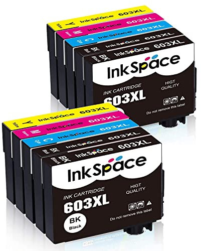 InkSpace 603 XL Ersatz für Epson 603XL Tintenpatronen, kompatibel mit Epson Expression Home XP-3100 XP-4100 XP-2100 XP-2105 XP-3105 XP-4105 Workforce WF-2810 WF-2830 WF-2835 WF-2850 (10er-Pack)
