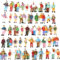 Model People Figures, 25 Pack 1:87 Scale Model Railway Mixed Painted Passengers People Figures for houses, desks, living rooms, kitchens,