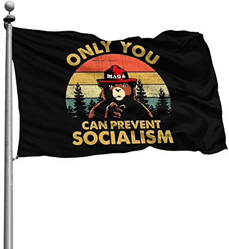90X150cm Dekorative Fahnen Nur Sie Können Den Sozialismus Verhindern Indoor Flagge Perfekte Garten Flagge Doppelseitige Parteifahne Décor Für Lawn Porch Veranda