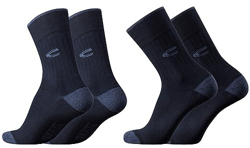 camel active Herren Sportsocke 4er Pack mit Plüschsohle dark navy, Farben:navy, SockSizes:43-46