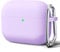 Oakxco für Airpods Pro 2 Hülle Karabiner, Wasserdicht und Stoßfest Silikon Protective Case, Airpods Pro Case Dünn Weiches, Elegant Kawaii Einfarbig Design für Damen Frauen Girl, Lilac Violett