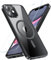 Hensinple Coque pour iPhone 11 avec MagSafe,Coque iPhone 11 Magnétique avec Verre Trempé Protection écran Antichoc Militaire Transparente Résistante Complète Protection Housse pour iPhone 11 -Noir