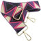Tracolla Larga 5cm per Borse Donna Cinghia Larga Regolabile Viola Nero Rosso, 80-130cm Cinghia Larga con Gold Moschettone, Durevole per Crossbody Borsa, Chitarra, Borse Moderne Accessori, 911