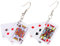 LIFKOME 1paar Poker Karten Ohrringe Für Damen Coole Dangle Ohrringe Aus Leichtem Material Lustiges Design Für Besondere Anlässe Für Partys Und Dates Einzigartiger Schmuck Für Frauen