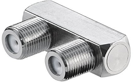Perfect F-Verbinder, U-Form, F-Buchse > F-Buchse, SAT-Adapter für Satellitenkabel BZW. Koaxialkabel