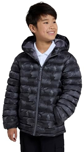 Mountain Warehouse Seasons Kids Padded Puffer Jacket Charcoal (Printed) 3-4y