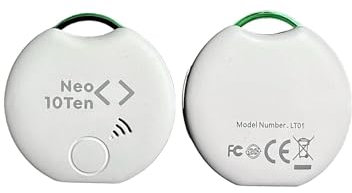 Pack of 1 Bluetooth Item Finder, 1 Pack, 50m finding range, works with Alexa & Google Home, iOS & Android Compatible, Find your Keys, Remotes & More, White (1-Pack)