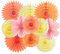 EASY JOY Spring Paper Flower Party Decorations 11 Pcs Orange Yellow Tissue Paper Flowers Floral Decorations for Hanging Wall Decor Wildflower Party Decorations for Wedding Garden