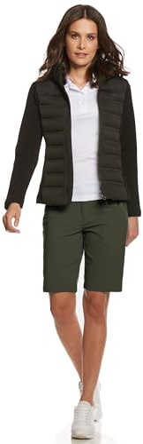 Jeff Green Damen Elastische Schnell Trocknende Kurze Leichte Outdoor Funktions Hose Mina, Farbe:Cilantro, Größe:46