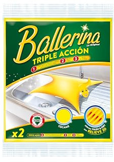 Ballerina - Bayeta Triple Acción - Extra Secado - 2 Unidades