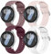 Meliya 4 Correas para Samsung Galaxy Watch 7/4/5/6/6 Classic/5 Pro, 20mm de Silicona Pulsera para 40mm/44mm/47mm/43mm/45mm