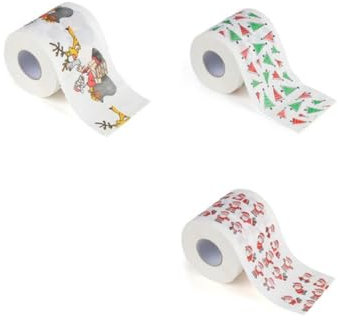 minkissy Weihnachtsrollenpapier Mit Weihnachtsbaum-motiv Weihnachtspapier Für Küche Und Badezimmer Cartoon-weihnachtspapierhandtuch Weihnachtstaschentuchrolle Weihnachtspapier Mit Aufdruck
