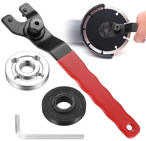 4 x Angle Grinder Keys, 8-48 mm Adjustable Pin Wrench for Angle Grinder Pin Wrench Universal Adjustable Tenon Connections Face Hole Wrench Hole Wrench for Angle Grinder Accessories