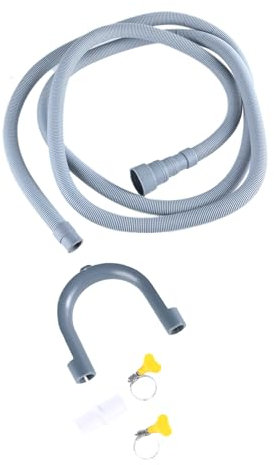 Robusto set di accessori per tubi con tubo di scarico, fissaggio, staffe e morsetti, kit sanitario domestico per diverse installazioni