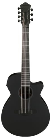 Ibanez AEG721 7-string Acoustic-electric Guitar - Black Out