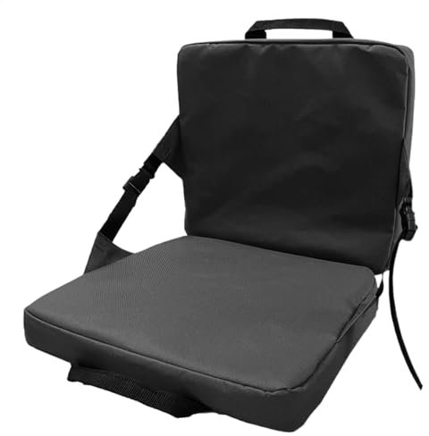 Générique Tragbares Stadionsitzkissen, breiter gepolsterter Sitz mit Rückenstütze, bequemer Bleacher-Stuhl, Bench Chair für Outdoor-Events, Sport-Spiele, Camping, 14,96 x 13,39 x 13,39 Zoll