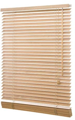 Ventanara Holzjalousie 35mm Holz Jalousie Jalousette Echtholz (Eiche, 130 x 250 cm)