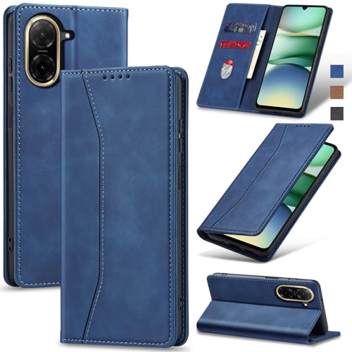 Jasonyu Funda para Xiaomi Redmi A5 4G,Cuero PU Carcasa,Tipo Libro Flip Case con Tarjetas y Cartera,Soporte Plegable,Cierre magnético,Capa (Azul)