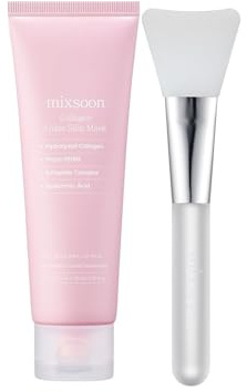 mixsoon Collagen Glass Skin Mask - Hydrating and Firming Collagen Wrapping Peel Off Mask, Low Molecular Face Mask, Radiant Smooth Finish for Glowing Skin 80ml / 2.71 fl.oz. Korean Glass Skin Care