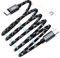 Elexlinco Magnetic USB C Charger Cable, 1M Retractable Coiled Fast Charging Cord, 60W USB C to Type C Charging Cable with Data Transfer Compatible with iPhone, Samsung Galaxy S24/A55, Macbook and More