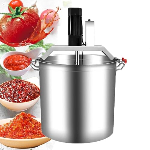TDSYOCG Automatischer Lebensmittel-Mischkessel Edelstahl, Topfrührer mit Drehzahlregler & Heizfunktion, Profi-Rührwerk für Suppenböden/Saucen, gewerblich (40L/80L) – lebensmittelecht
