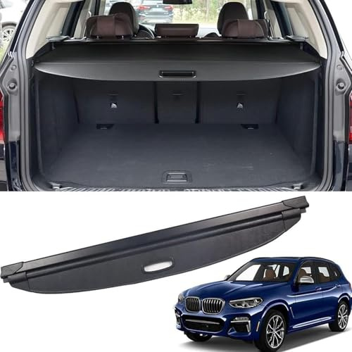 WeiYH Auto-Versenkbare Kofferraum-Ablage Für BMW X3 2016-2022, Hintere Kofferraum Hutablage Schattenschutz PrivatsphäRe Vorhang