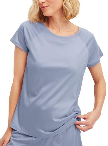 CALIDA DEEPSLEEPWEAR Cooling T-Shirt Damen Aura Blue 48-50