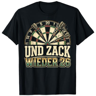 Dart Trikot Für Herren Lustiges Darts Kostüm Darten T-Shirt
