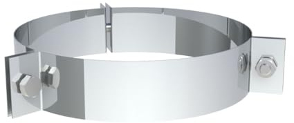 Jeremias DW-ECO 2.0 Edelstahl Schornstein 160mm 3-Punkt Abspannschelle Doppelwandiges Abgassystem CE-zertifiziert für Öl Gas Festbrennstoffe