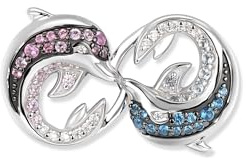 Seinerzeit FLORA & FAUNA Duo Delfin Infinity Anhänger