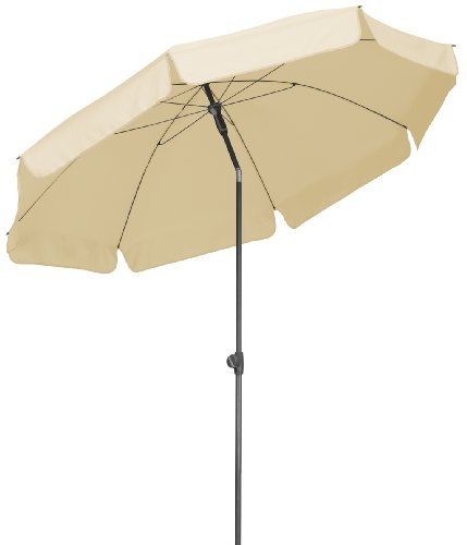 Schneider 753-02 Sonnenschirm Aquila, natur, 200 cm rund, Gestell Stahl, Bespannung Polyester, 4.6 kg