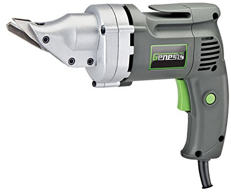 Genesis Electric Metal Cutting Shear 4 Amp 14-Gauge Swivel-Head Variable-Speed (GES40)