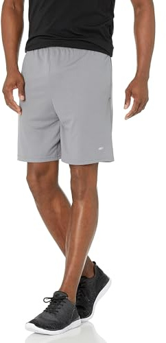 Amazon Essentials Herren Sportliche Basketballshorts, atmungsaktiv und feuchtigkeitsableitend, mit Loose Fit und elastischem Bund, 2er-Pack