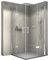 Eckdusche DX407-8 mm Nano Echtglas - Breite wählbar, Türelement Rechts:90cm, Türelement Links:120cm
