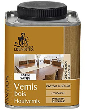 VERNIS BOIS SATINE 250ML CHENE MOYEN - Les anciens ébénistes