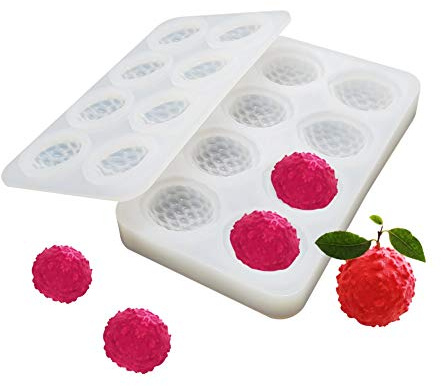 Silicone Mold 3D Bakeware Dessert Mousse DIY Mould, 8 Holes Lychee