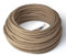 Amarcords - Cavo elettrico tessile colore JUTA, tondo, juta, 20 metri, a 2 conduttori 2x0,75 - Filo rivestito in tessuto colorato vintage per lampade lampadari applique e abat jour.