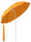Sekey® 1.6m Beach Umbrella with Cover, Portable Tilting Garden Parasol Umbrella, Small Parasol for Beach/Pool/Patio, Round Sunscreen UV20+ Orange