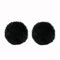 Mikrofon Windschutz 2 Stück Schwarz Mikrofon Windshield 0,5cm Lavalier-Mikrofon Pelzig Wind-Filter Fellwindschutz