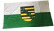 Stormflag Deutsche Sachsen Flagge 90cmx150cm Polyester 90g mit Ösen mit Doppelnadel genäht.