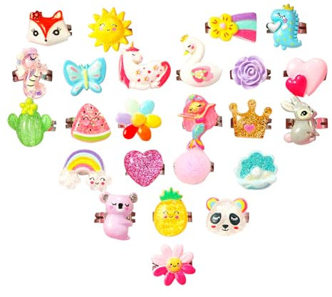 PinkSheep Mädchen Ringe in Geschenkbox - Verstellbare Schmuck und Dress-up Ringe für Kinder, 24 Stück - Mädchen-Geschenk-Schmuck Schachtel