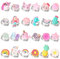 PinkSheep Mädchen Ringe in Geschenkbox - Verstellbare Schmuck und Dress-up Ringe für Kinder, 24 Stück - Mädchen-Geschenk-Schmuck Schachtel
