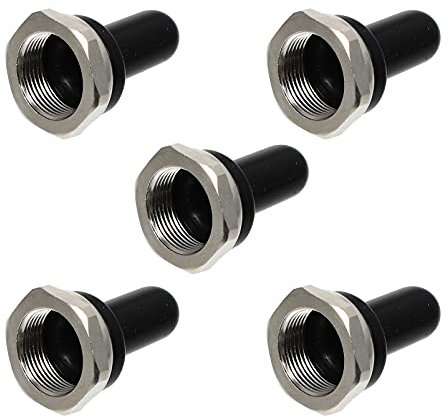 TEHAUX 5stücke Teiliges Wasserdichte Schutzkappen Aus Silikon Für Kippschalter Stoßfeste Safety Covers Staubschutz Und Schutz Vor Versehentlichem Drücken Geeignet Für Haus Und Werkstattge