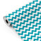 Rouleau de papier cadeau, grand rouleau 62 cm x 100 m • CHEVRON BLEU • Idéal pour : magasins, commerces, emballages cadeaux, anniversaires, baby shower mariages, décoration [FP Fiesta Paper]